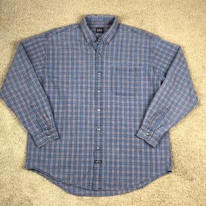 Vintage Lee Denim Button Down Shirt Men’s XL